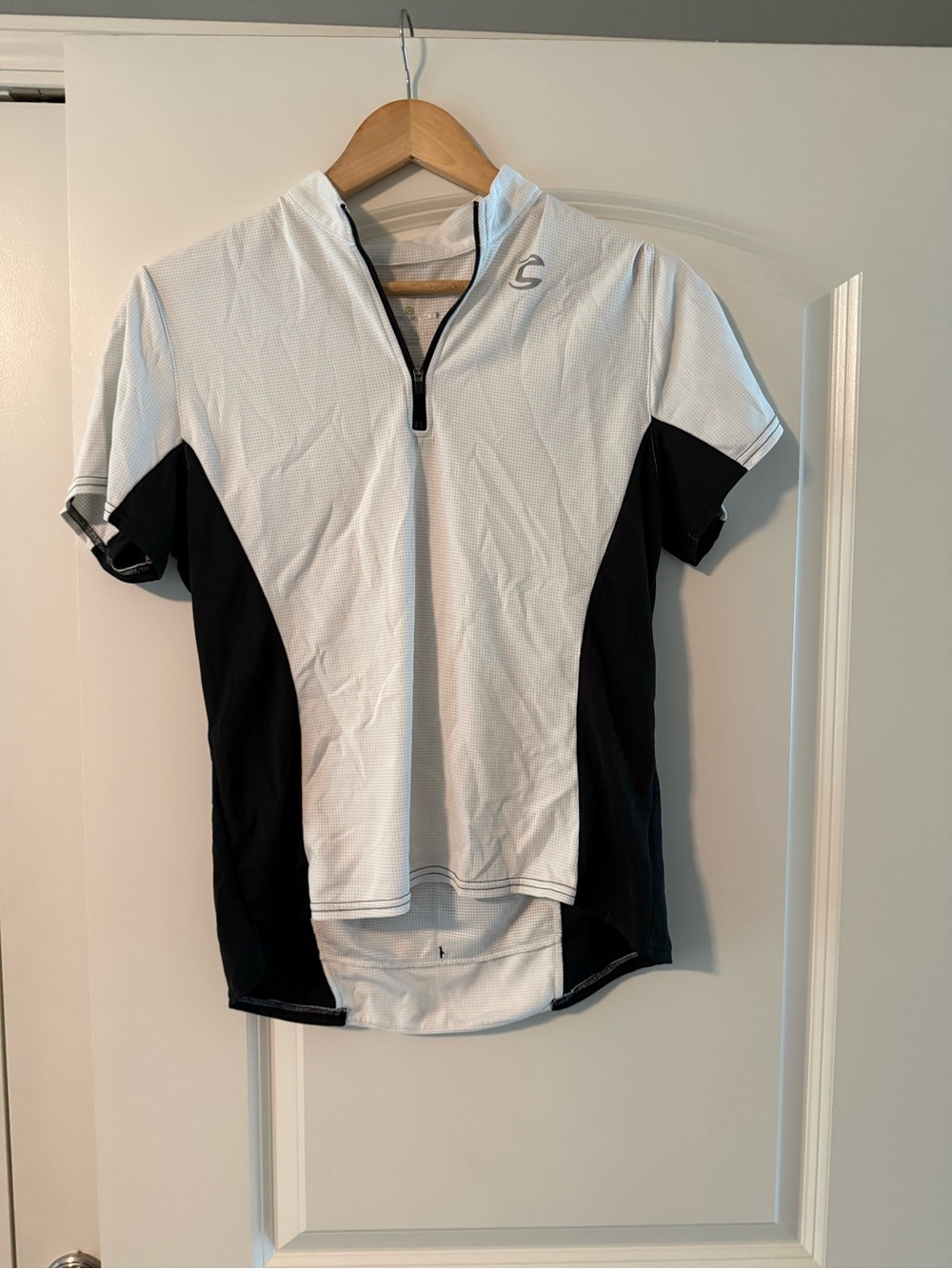 C9 Short Sleeve Cycling Jersey in White and Black